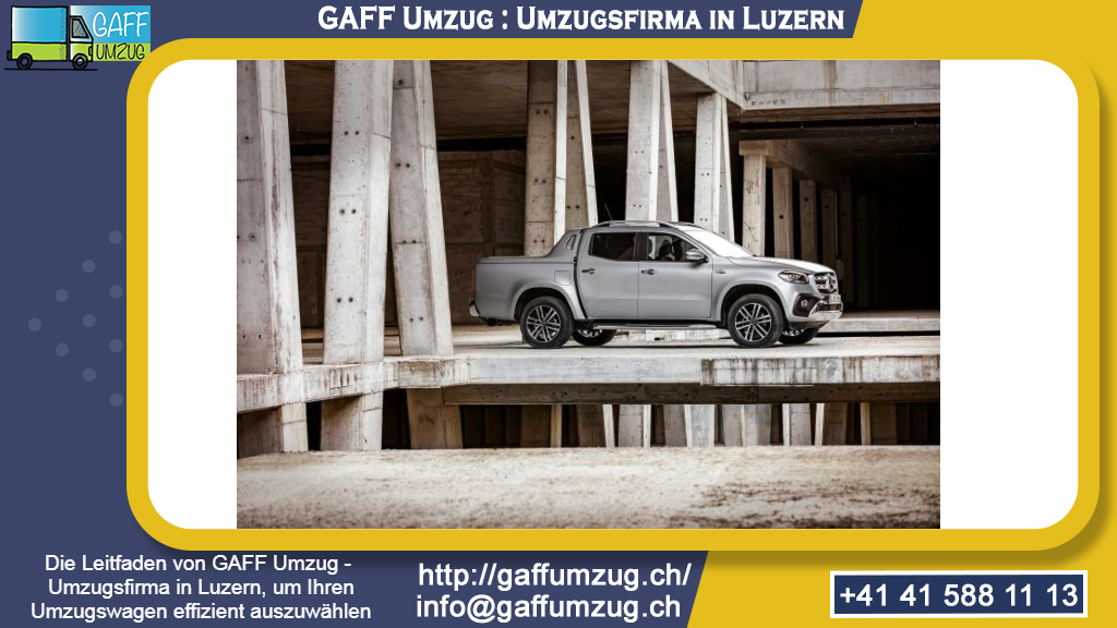 Die Leitfaden von GAFF Umzug - Umzugsfirma in Luzern, um Ihren Umzugswagen effizient auszuwählen
