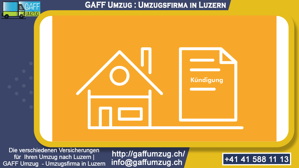 Die verschiedenen Versicherungen für Ihren Umzug nach Luzern | GAFF Umzug - Umzugsfirma in Luzern