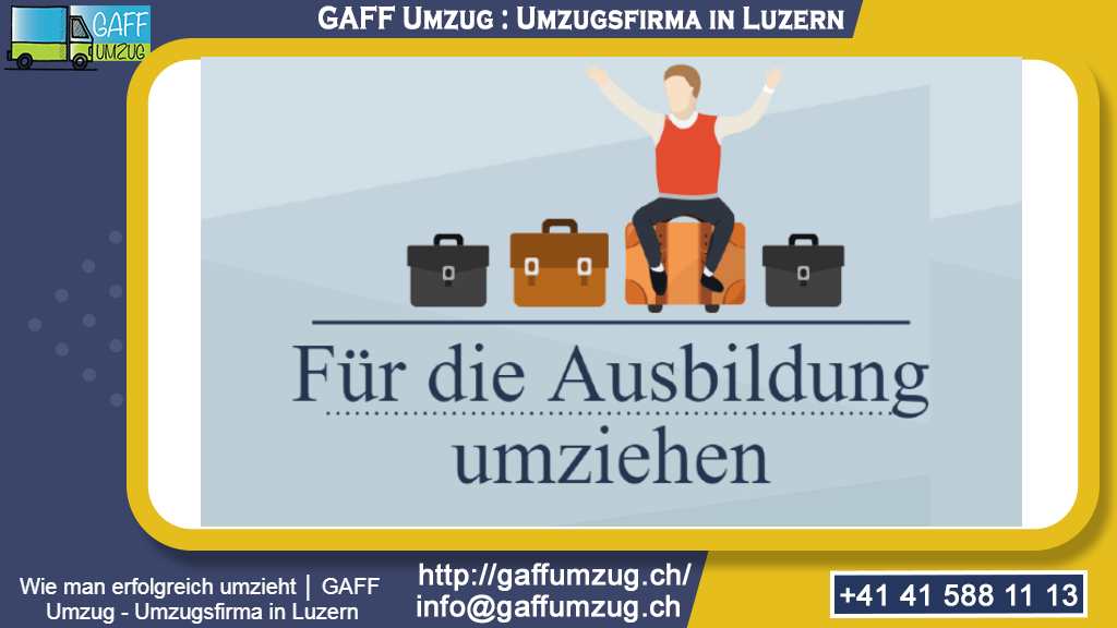 Wie man erfolgreich umzieht │ GAFF Umzug - Umzugsfirma in Luzern